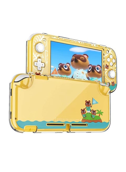 Protective Case for Switch Lite, Clear Hard PC Case Cover Split Design Shockproof Anti Scratch Shell Accessories for Switch Lite and Joycon Controller
