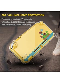 Organizer Protective Case for Switch Lite, Clear Hard PC Case Cover Split Design Shockproof Anti Scratch Shell Accessories for Switch Lite and Joycon Controller  - Image 2