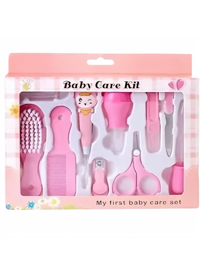 MiniMe 10-Piece Baby Grooming Kit | 0-12 Months | Pink | Hypoallergenic | Dermatologist-Tested | Eco-Friendly Gift Box | Newborn Care Essentials. - Image 4