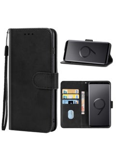 Case Cover For Samsung Galaxy S9 Plus Leather Phone Case Black