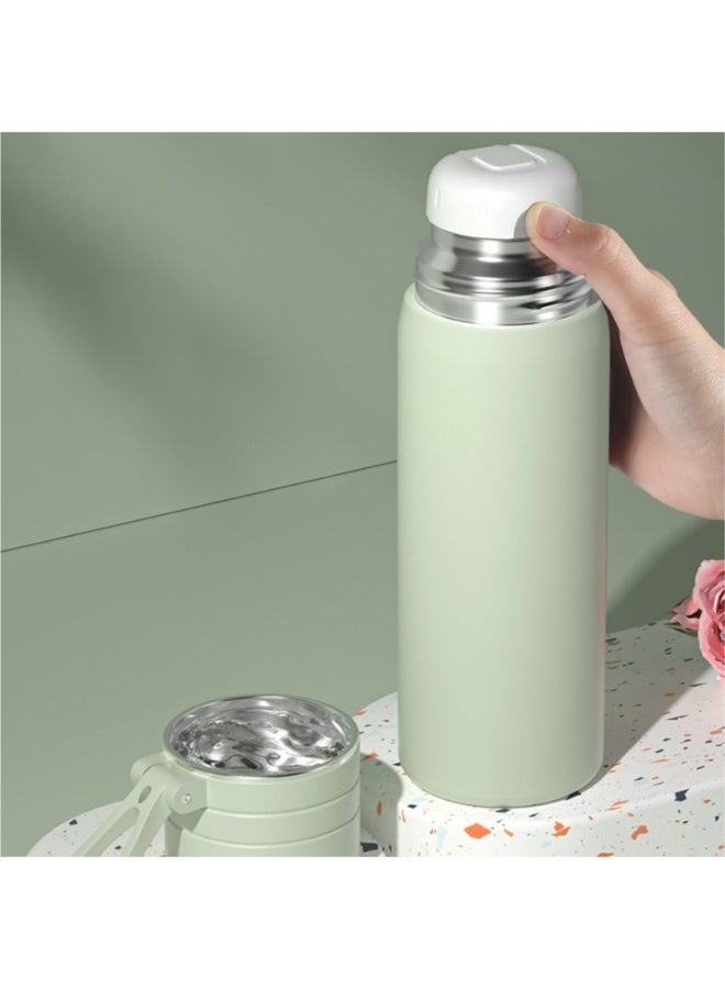 500ml Leakproof Stainless Steel Sports Water Bottle with Straw & Handle | Kids & Adults Water Bottle | School, Gym, Outdoor, Travel | BPA Free, Easy to Carry | Unisex - Image 5