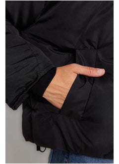 trendyol Black Oversize Molded Water Repellent Puffer Quilted Coat TWOAW24MO00146  - Image 4