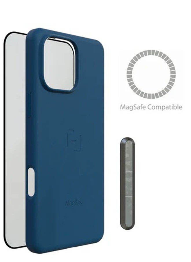 MagBak Classic Case for iPhone 16 Pro Max with 3D screen Protector | Magstick to Mount Anywhere 