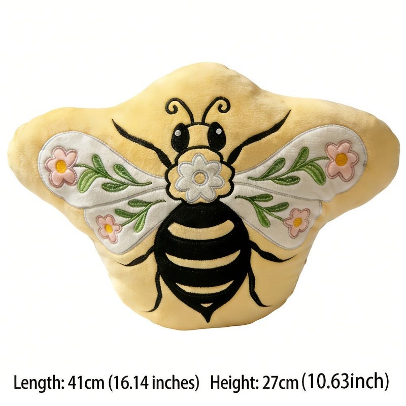 Yellow Bee Cushion for Sofa Car Seat Office Chair Long Sitting Support - Image 3