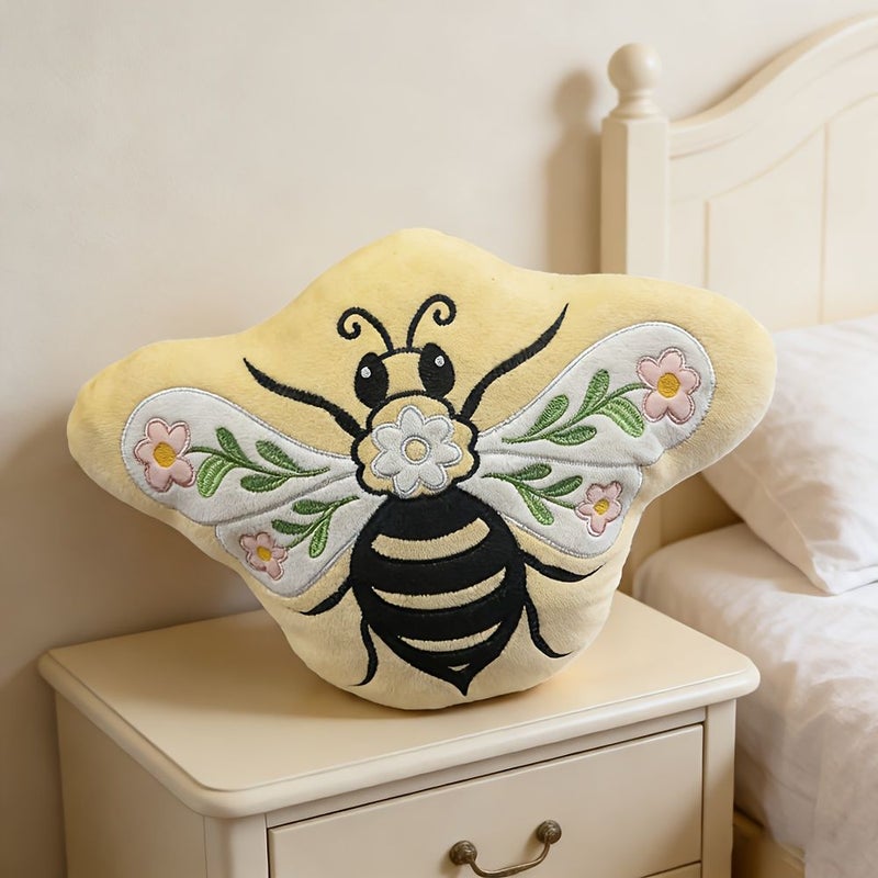 Yellow Bee Cushion for Sofa Car Seat Office Chair Long Sitting Support - Image 2