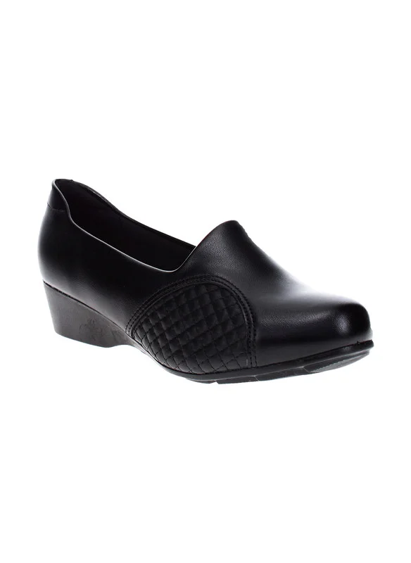 مودار Modare Ladies Low Heel Shoes Black | Made In Brazil