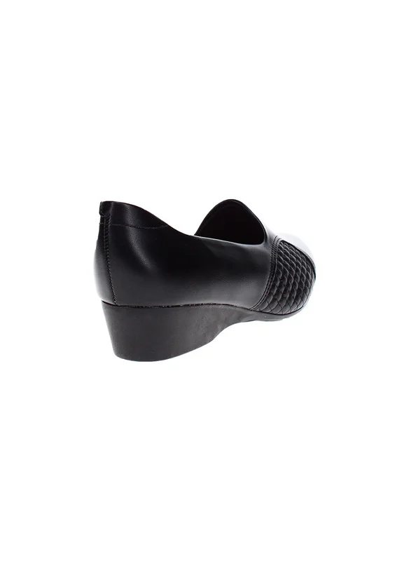 مودار Modare Ladies Low Heel Shoes Black | Made In Brazil