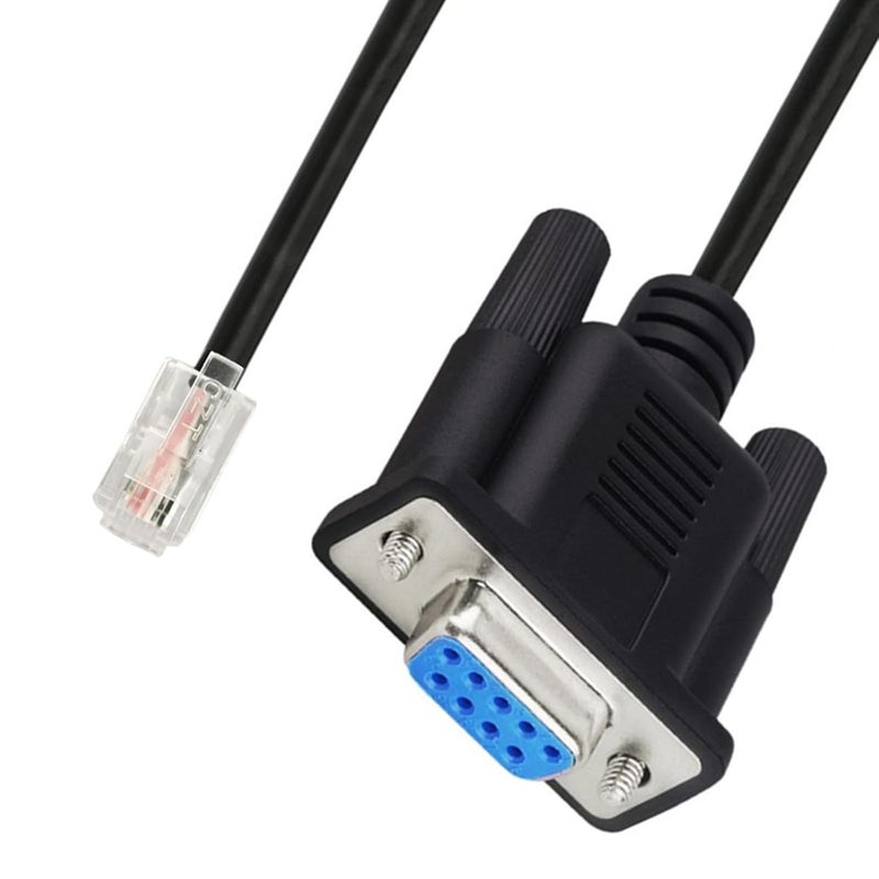 كابل RJ9 4P4C إلى DB9 RS232 كونسول، حبل PVC لتوصيل شبكة مستقر - Image 2