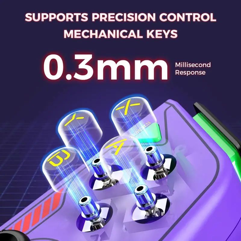 Iine Mecha Split L940 Left and Right Joy-Con Controllers for Oled Console, 3rd Gen Elite Split Grip NS, White - Image 4