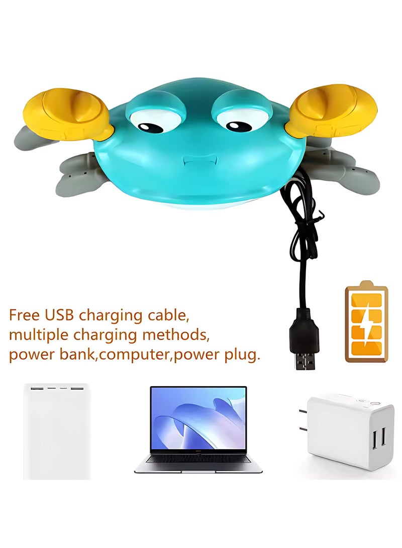 تويسو لعبة تويسو الكهربائية الزاحفة للأطفال - لعبة موسيقية تفاعلية مع أضواء LED وتجنب العوائق، لعبة تعليمية ممتعة للأطفال الصغار لتنمية مهارات الزحف، هدية للأطفال الرضع والأطفال من عمر 6 أشهر فما فوق (أخضر) - Image 5