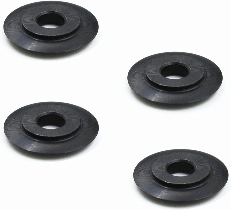 KAZFFD 33185 Pipe Cutter Replacement Wheel, Fits RIDGID E-3469, Compatible with RIDGID Tubing Cutters 32985 32975 97787 31622, Heavy Duty Steel Cutting Wheel (Black 4Pcs) - Image 1