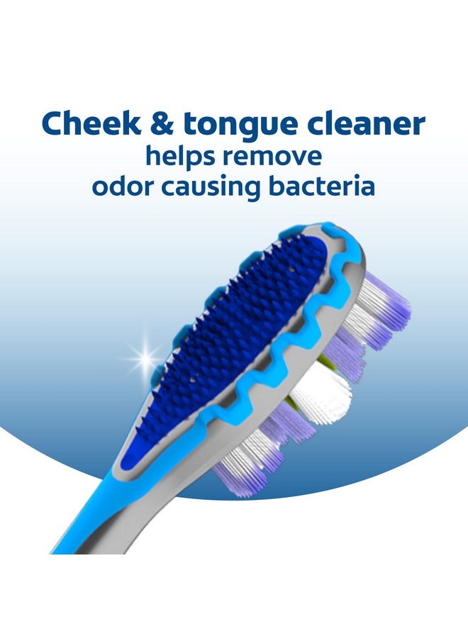 Colgate - Colgate 360 Advanced Floss Tip Toothbrush, Soft Toothbrush for Adults, 4 Pack - Image 1