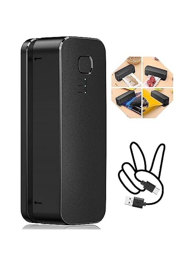 ANKOVO Rechargeable Mini Bag Sealer - Quick Seal Bags Machine with 3 Adjustable Gears and 3000mAh Battery - Ideal for Snack Bags, Mylar Bags, and Food Storage - Image 1