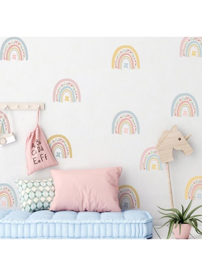 Anna Rainbow Paradise Bohemian PVC Waterproof Wall Stickers for Kids' Room - Set of 6 - Image 2