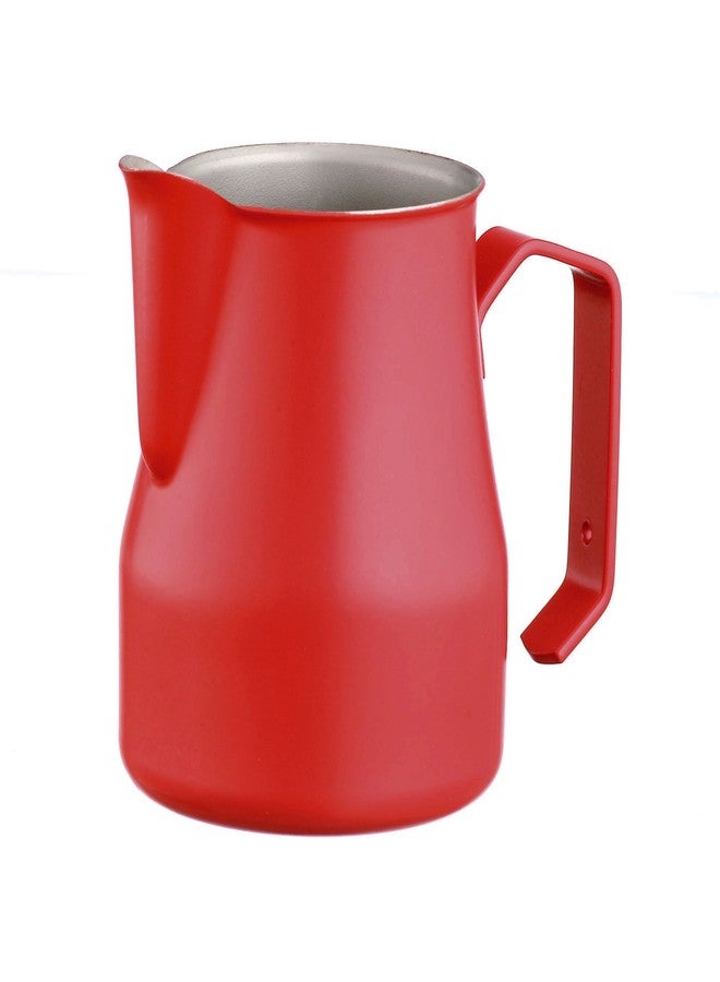 Motta Europa Milk Jug, Professional Non-Stick (25.4-Floz, Red)