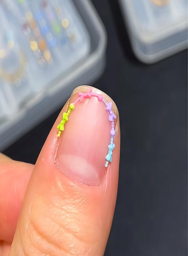 BHCCXZ 3D Bead Necklace Gel Nail Art Mold Arts Resin Chain Molds for Accessories Supplies Bead Silicone Tools Cute Nails Style - Image 3