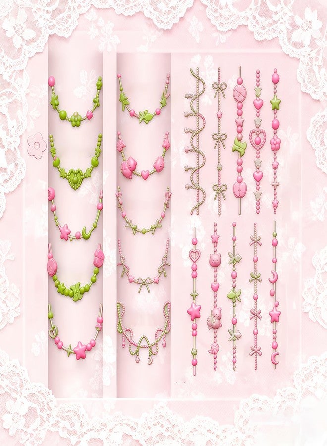 BHCCXZ 3D Bead Necklace Gel Nail Art Mold Arts Resin Chain Molds for Accessories Supplies Bead Silicone Tools Cute Nails Style - Image 2