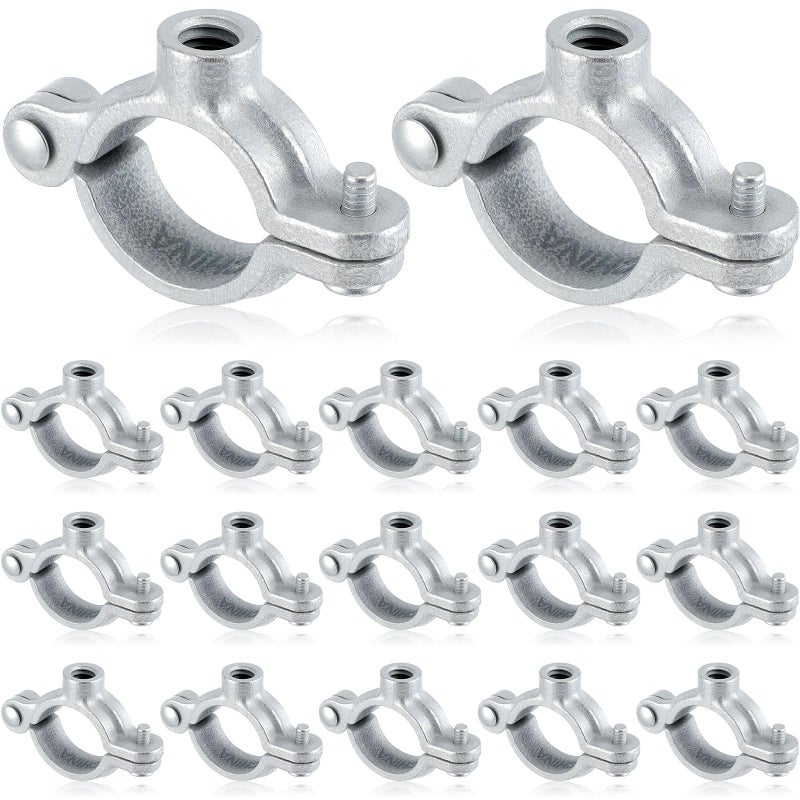 Otoolling 20 Pack 3/4" Split Ring Pipe Hanger for Thread Rod Galvanized Iron Mounting Bracket Support for Tubing Wall Ceiling Mount Combination Industrial Decor - Image 1