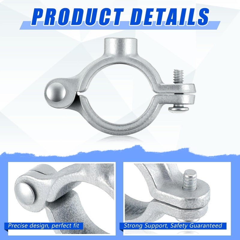 Otoolling 20 Pack 3/4" Split Ring Pipe Hanger for Thread Rod Galvanized Iron Mounting Bracket Support for Tubing Wall Ceiling Mount Combination Industrial Decor - Image 3