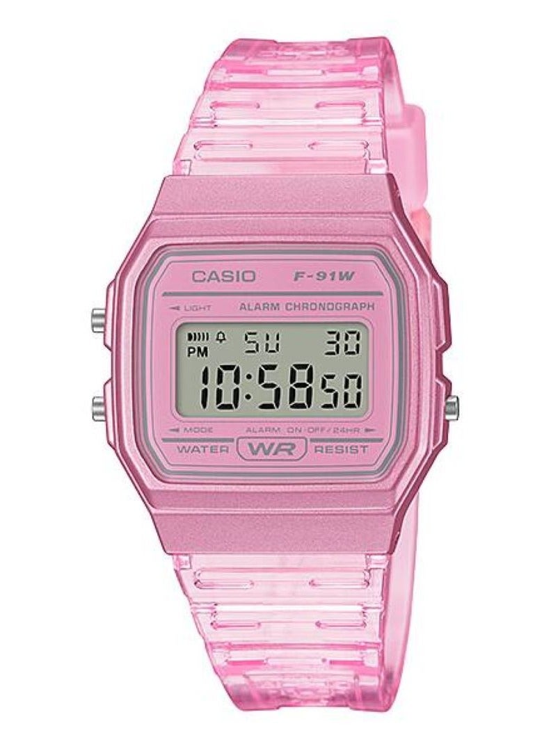 CASIO Women's Digital Watch F-91WS-4DF - 46 mm - Pink - Image 1