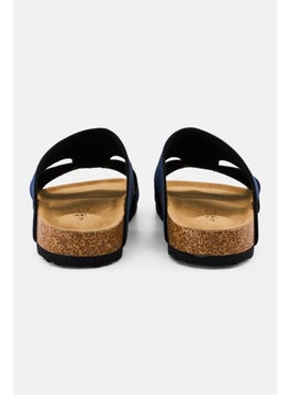 Algspar Men Slip On Cork Sandals, Navy Blue  - Image 2