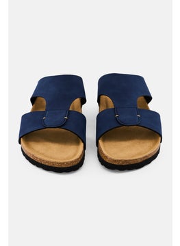 Algspar Men Slip On Cork Sandals, Navy Blue  - Image 4