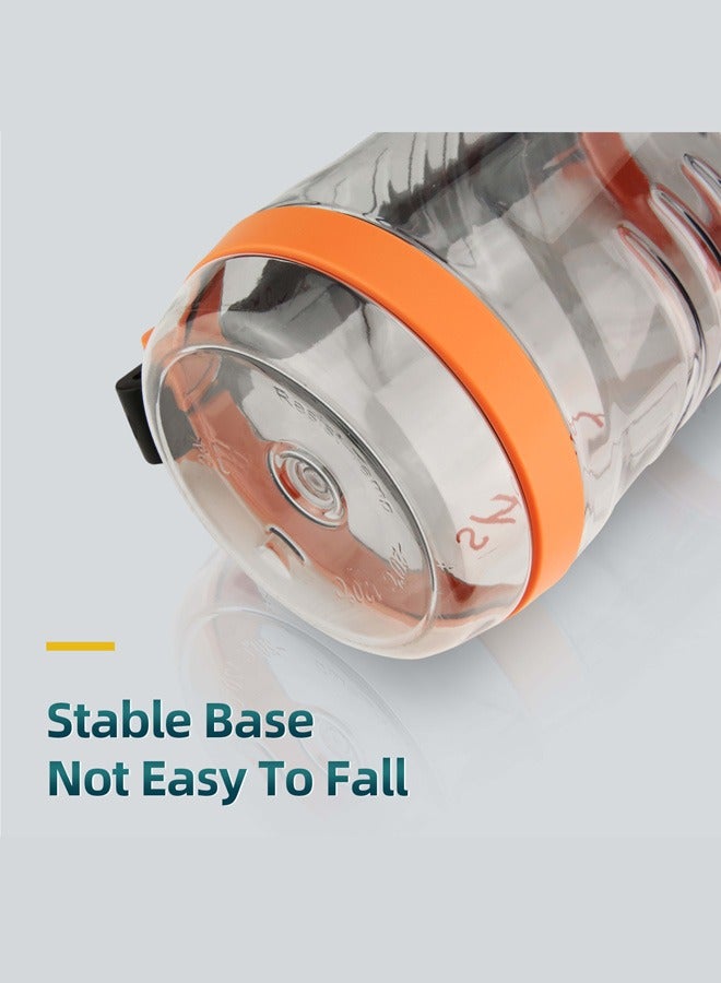 شوتاي زجاجة مياه رياضية من شوتاي سعة 2.5 لتر / 3.1 لتر بقشة قابلة للازالة، زجاجة مياه خالية من مادة BPA ومقاومة للتسرب، ابريق ماء كبير للياقة البدنية وصالة الالعاب الرياضية والتخييم، لون ازرق - Image 5