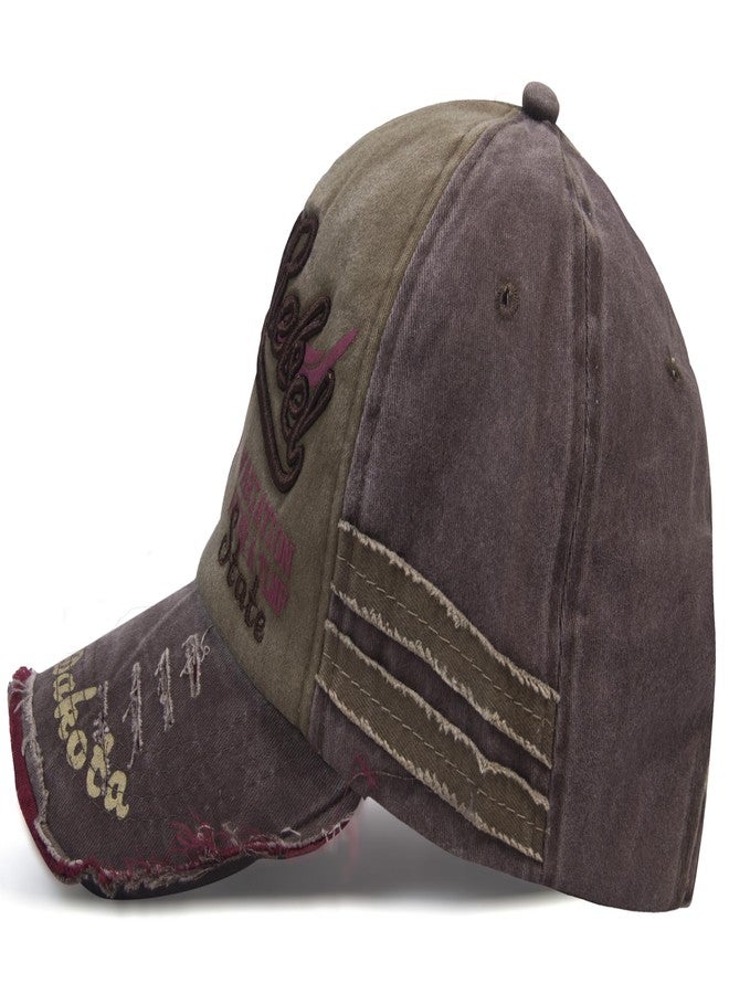 Aavjo , Denim Stylish Cotton Cap for Men Women Boys (Fit to Head Size - Approx 54CM to 60CM)- Black Rebel - Coffee - Image 4