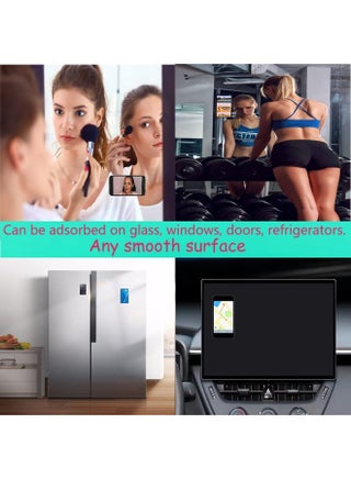Suction Phone Case Mount, Silicon Adhesive Phone Accessory for iPhone and Android, Hands-Free Fidget Toy Mirror Shower Phone Holder, Tiktok Videos and Selfies - view 4