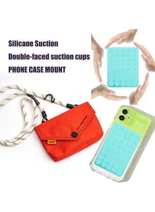 Suction Phone Case Mount, Silicon Adhesive Phone Accessory for iPhone and Android, Hands-Free Fidget Toy Mirror Shower Phone Holder, Tiktok Videos and Selfies - view 3