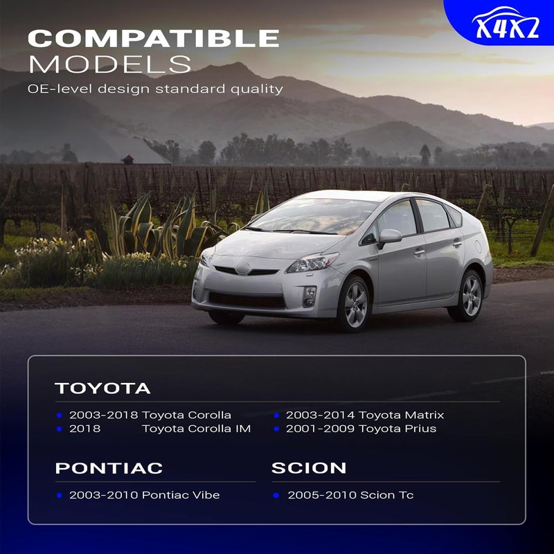 X4XZ روابط شريط الاستقرار الأمامي من سبائك الزنك والنيكل K80230 لبونتياك فايب 2003-2010 | سايون Tc 2005-2010 | تويوتا كورولا 2003-2018 | تويوتا ماتريكس 2003-2014 | تويوتا بريوس 2001-2009 - Image 2