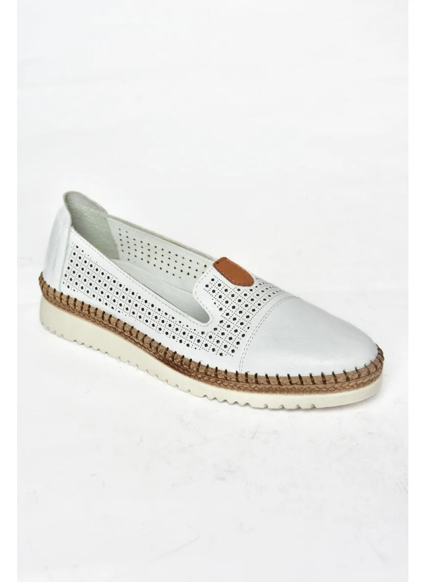 Fox Shoes P555500103 White Leather Women's Shoes
