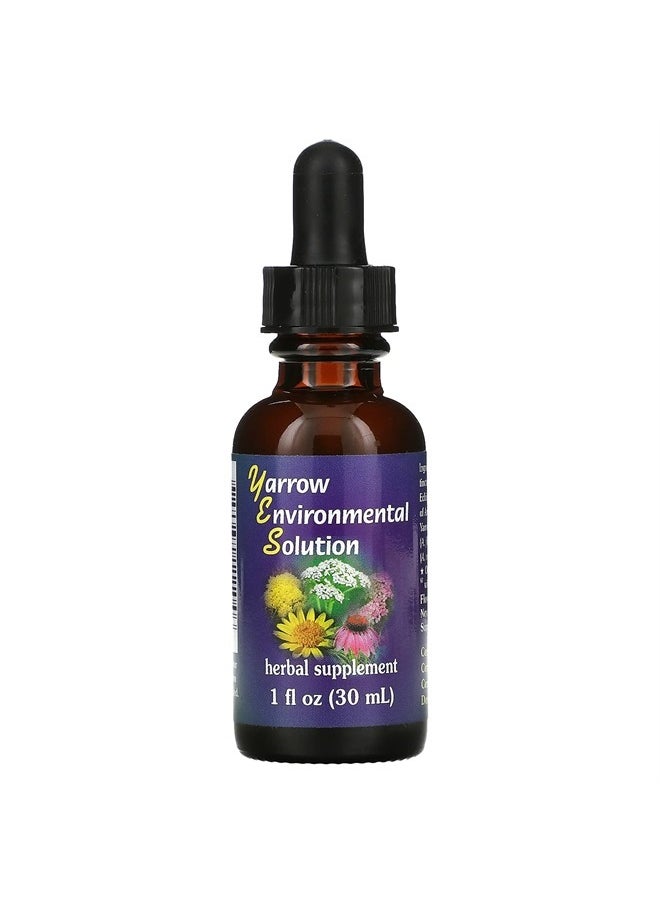 Flower Essence Services Yarrow Environmental Solution Dropper, 1 Ounce  - Image 1