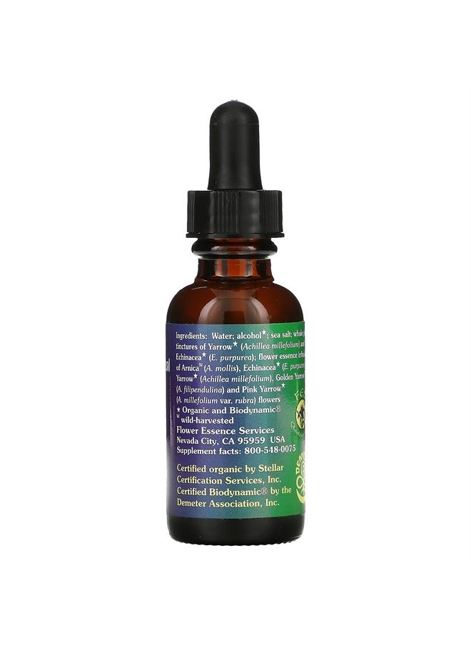 Flower Essence Services Yarrow Environmental Solution Dropper, 1 Ounce  - Image 2