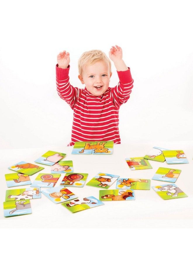 ORCHARD TOYS - Moose Farmyard Heads & Tails Game. A First Matching Activity That Develops Into A Fun Game. 24 Chunky Cards. Age 18 Months+. 1 4 Players - Image 1