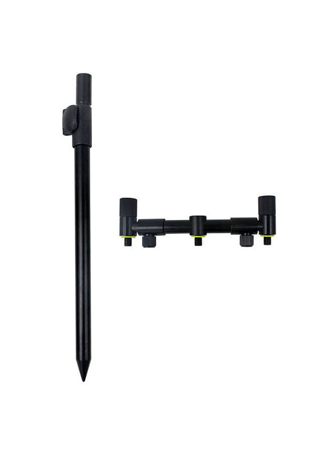 Generic Extending Bank Stick Carp Fishing Adjustable Aluminum Bankstick Pole Rest for Bite Alarm（15.5-23cm adjustable） - Image 5