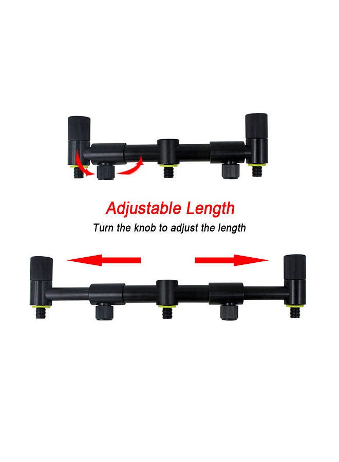 Generic Extending Bank Stick Carp Fishing Adjustable Aluminum Bankstick Pole Rest for Bite Alarm（15.5-23cm adjustable） - Image 3
