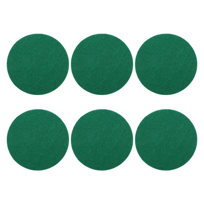 Self Adhesive Air Hockey Pushers Handles Set with 6 Green Felt Pads 74mm Table Accessories - Image 2