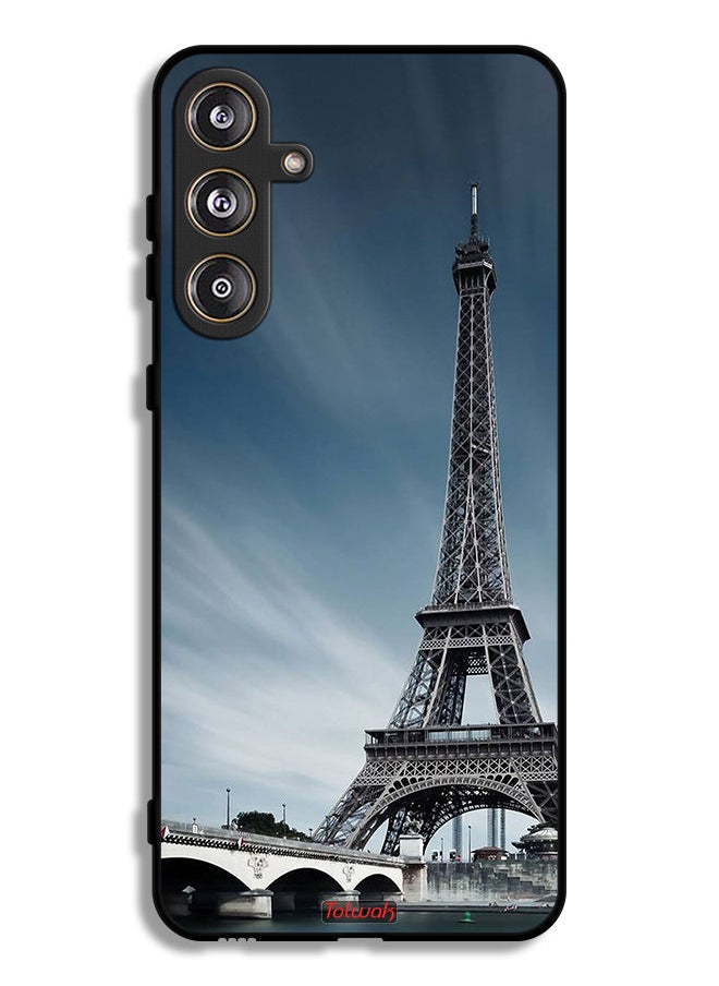 Tolwak Samsung Galaxy M55 5G Protective Case Cover Eiffel Tower  - Image 1