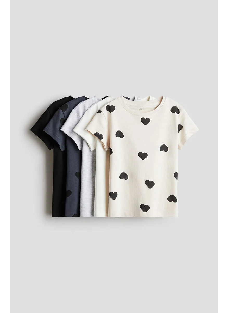 H&M 5-Pack Cotton T-Shirts