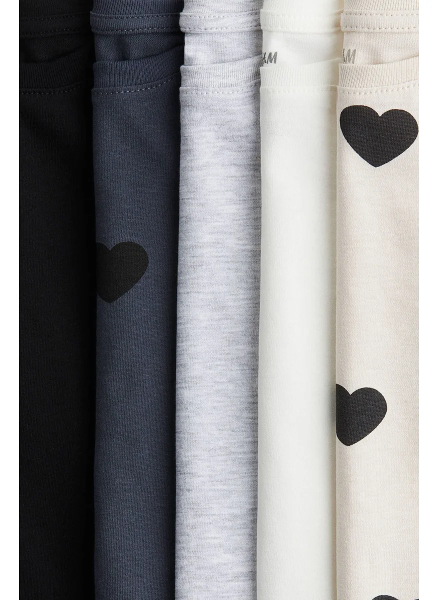 H&M 5-Pack Cotton T-Shirts
