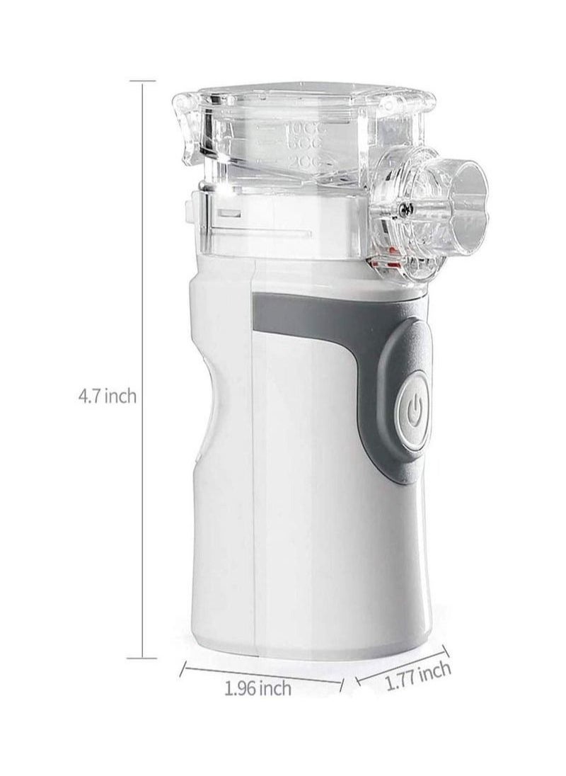 Generic - Portable Nebulizer, Nebulizer Machine for Adults and Kids, Nebulizer Machine of Cool Mist, Battery-Operated Ultrasonic Nebulizer for Breathing Problems, Used at Home, Office, Travel(Grey) - Image 1