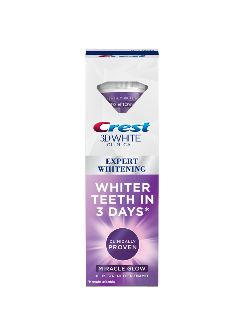 Crest 3D White Clinical Miracle Glow Advanced Technology Whitening Toothpaste  - Image 3