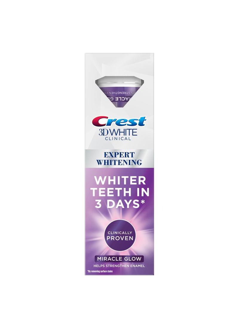 Crest 3D White Clinical Miracle Glow Advanced Technology Whitening Toothpaste  - Image 2