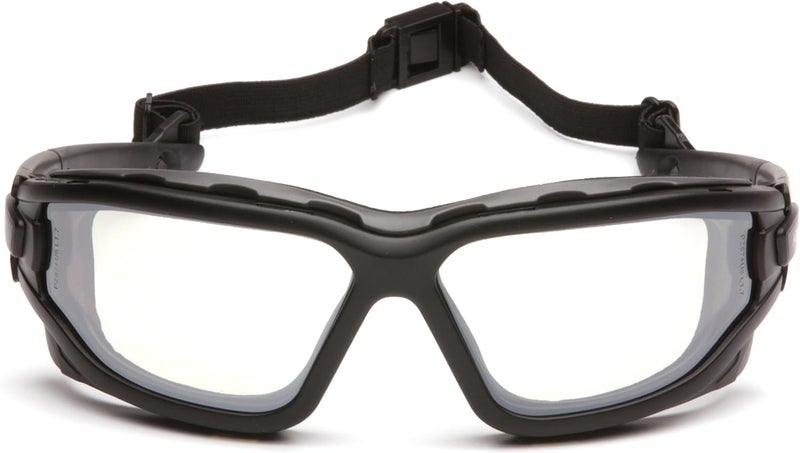 Pyramex Safety Pyramex I-Force Sporty Dual Pane Anti-Fog Goggles with I/O Mirror Lens and Black Frame - Image 2