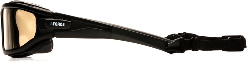 Pyramex Safety Pyramex I-Force Sporty Dual Pane Anti-Fog Goggles with I/O Mirror Lens and Black Frame - Image 3