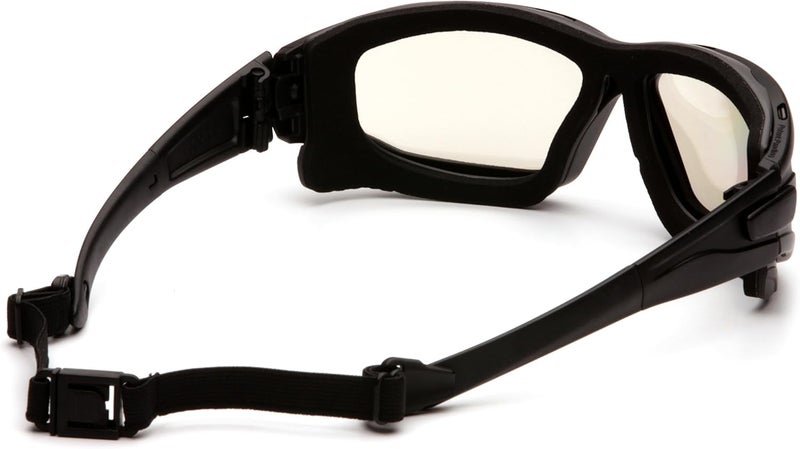 Pyramex Safety Pyramex I-Force Sporty Dual Pane Anti-Fog Goggles with I/O Mirror Lens and Black Frame - Image 4