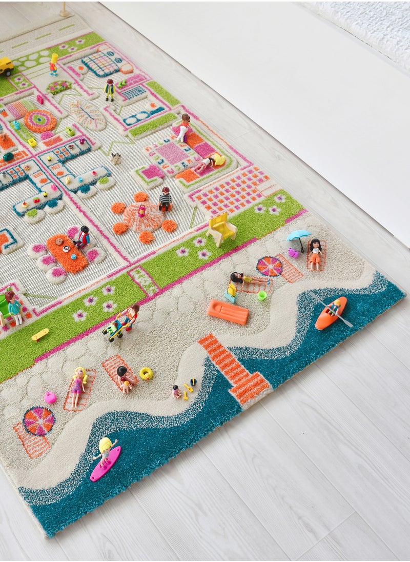 3D Play Carpet Beach House - Medium | Blue | Activity Playmat for Kids & Children | Bedroom, Living Room, Nursery Rug | Polypropylene | Foldable | 150 cm x 100 cm - pzsku/ZE8FD3BA5BEEA53E6588AZ/45/_/1734181502/e2c25ce2-5bb0-47cf-a44d-28b377d7095f