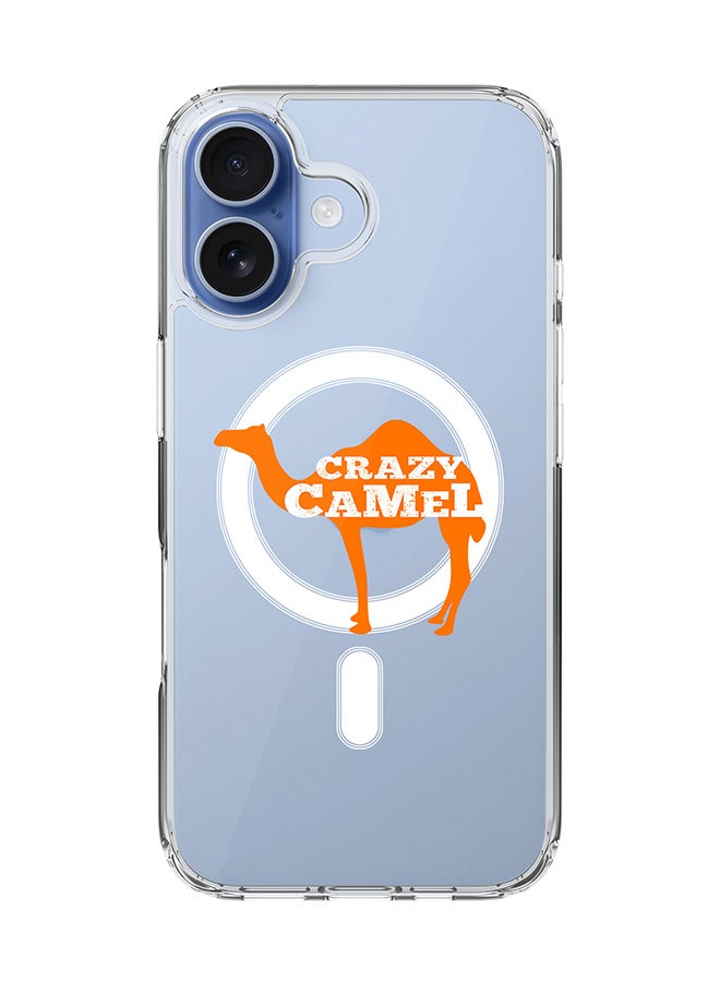 Stylizedd Classic Clear MagSafe Case for iPhone 17 , Hybrid Soft Case Flexible Edges Anti Drop TPU PC Gel Thin Transparent Cover [ Designed for iPhone 17 ] - Crazy Camel