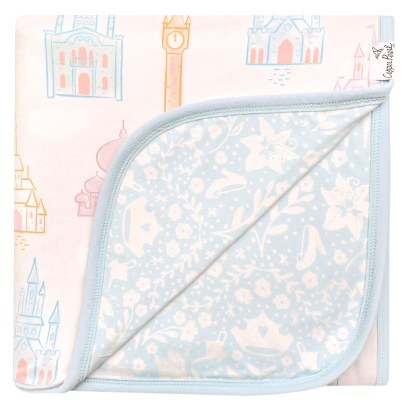 Copper Pearl Jumbo 3Layer Baby Blanket Soft Baby Quilts for Boys and Girls Breathable Cozy Toddler Blanket Baby Quilt for Newborns 46x46 Premium PolyesterRayon Princess Palaces - Image 2